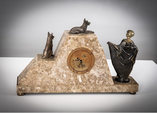 Laikrodis + 2 žvakidės