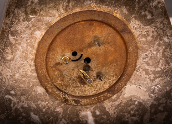 Laikrodis + 2 žvakidės