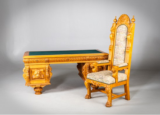 Rašomasis stalas + krėslas