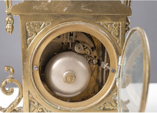 Clock and two candleholders
