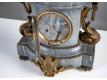 Clock and two candleholders