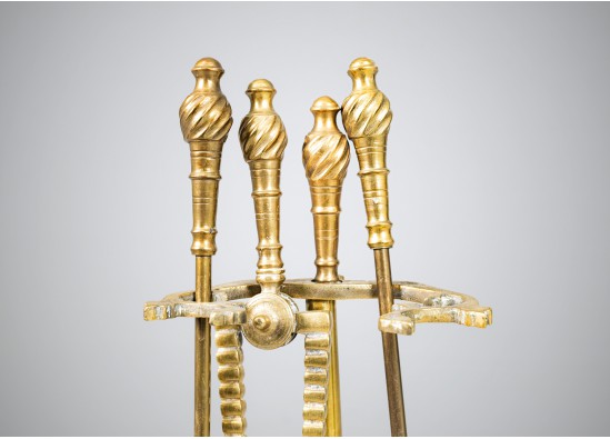 Set of fireplace tools