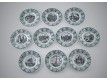 Set of 10 decorative plates